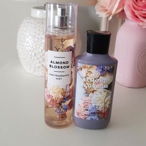 BBW Almond Blossom Spray and lotion set